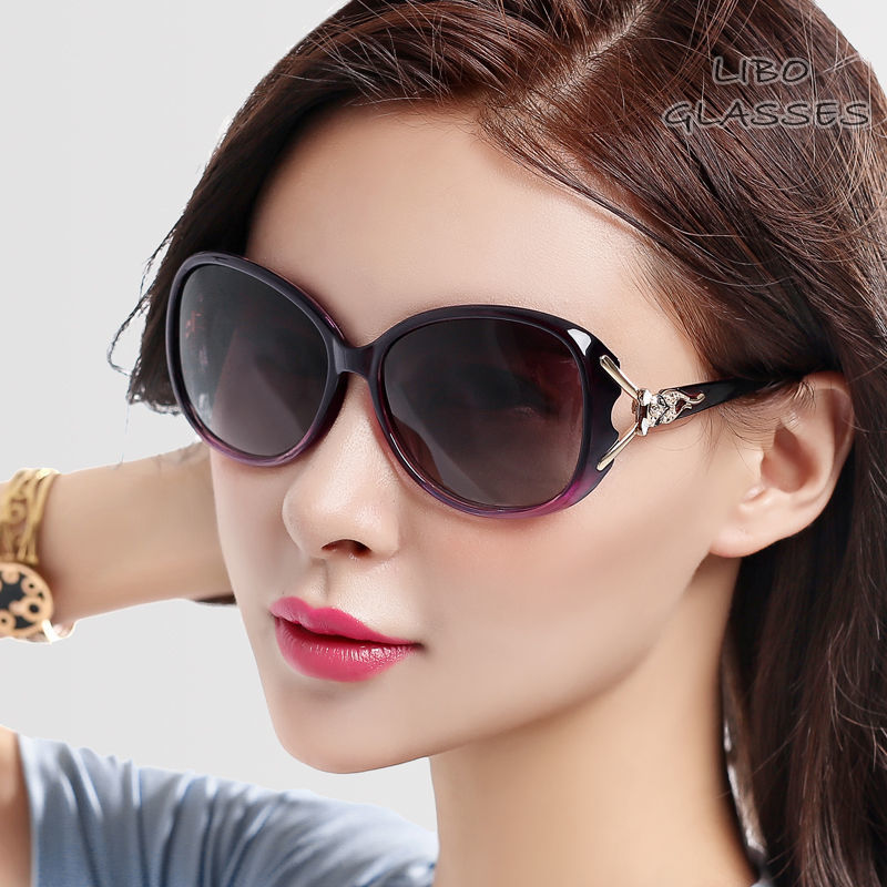 Women's high definition anti ultraviolet round face star same Sunglasses Women's Sunglasses
