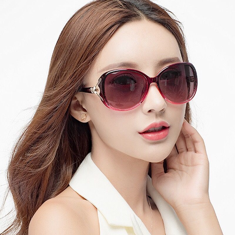 Women's high definition anti ultraviolet round face star same Sunglasses Women's Sunglasses