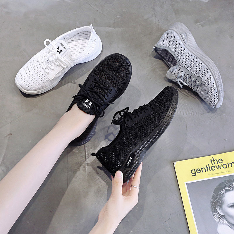 sneaker women's shoes women's breathable mesh shoes soft sole wear resistant casual shoes