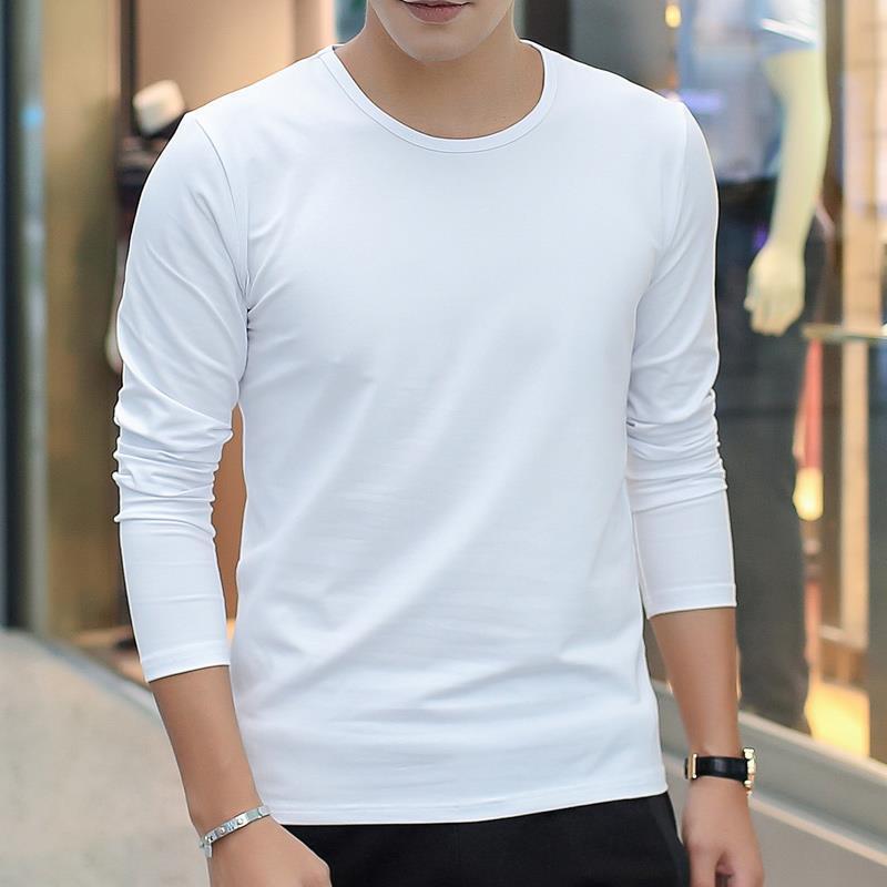 Long-sleeved T-shirt men's round neck thin clothes men's long-sleeved T-shirt