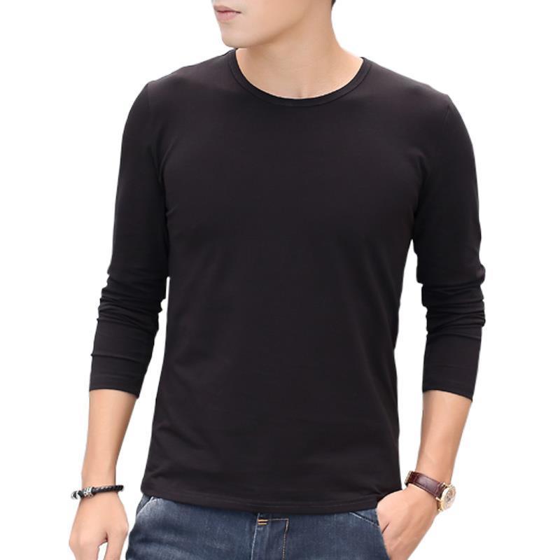 Long-sleeved T-shirt men's round neck thin clothes men's long-sleeved T-shirt