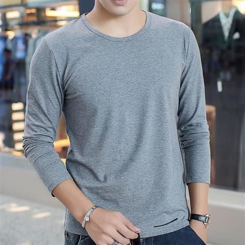 Long-sleeved T-shirt men's round neck thin clothes men's long-sleeved T-shirt