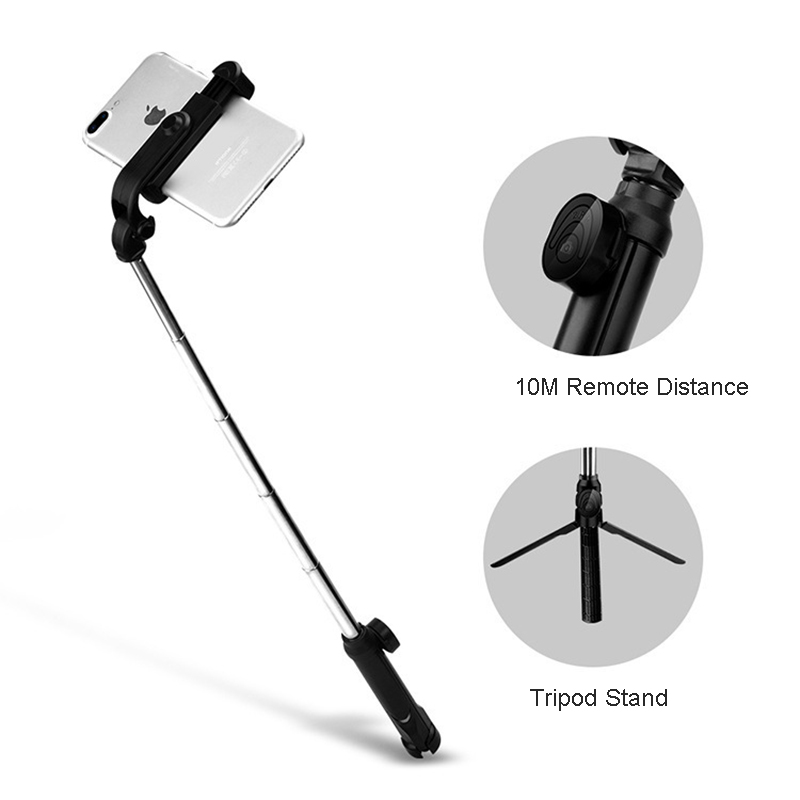 Wireless Bluetooth Selfie Stick Tripod with Remote Control for iPhone Huawei Samsung Android Mobile