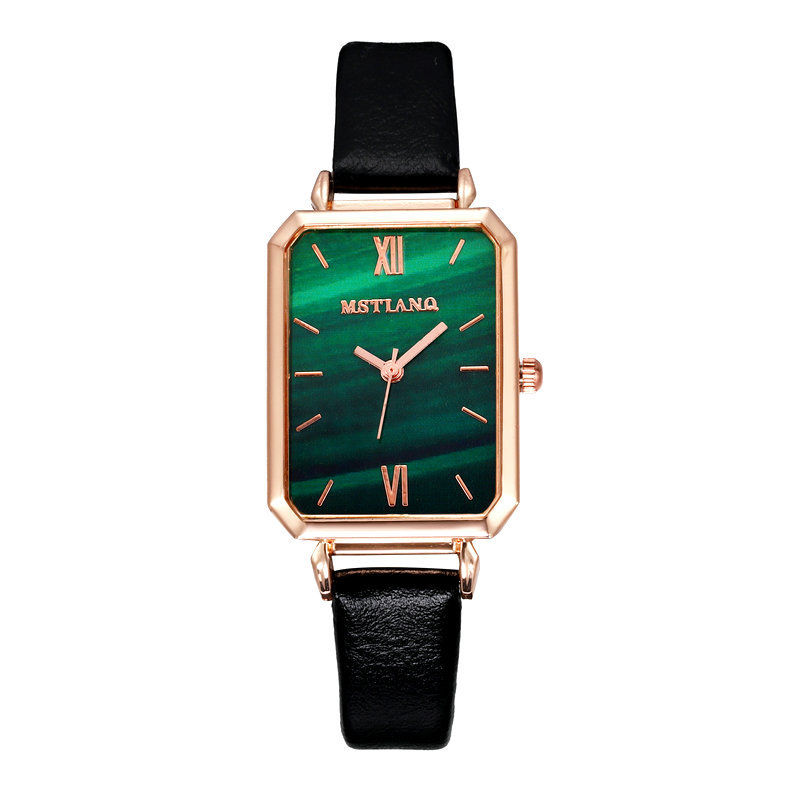 Watch female student temperament simple fashion waterproof small green watch