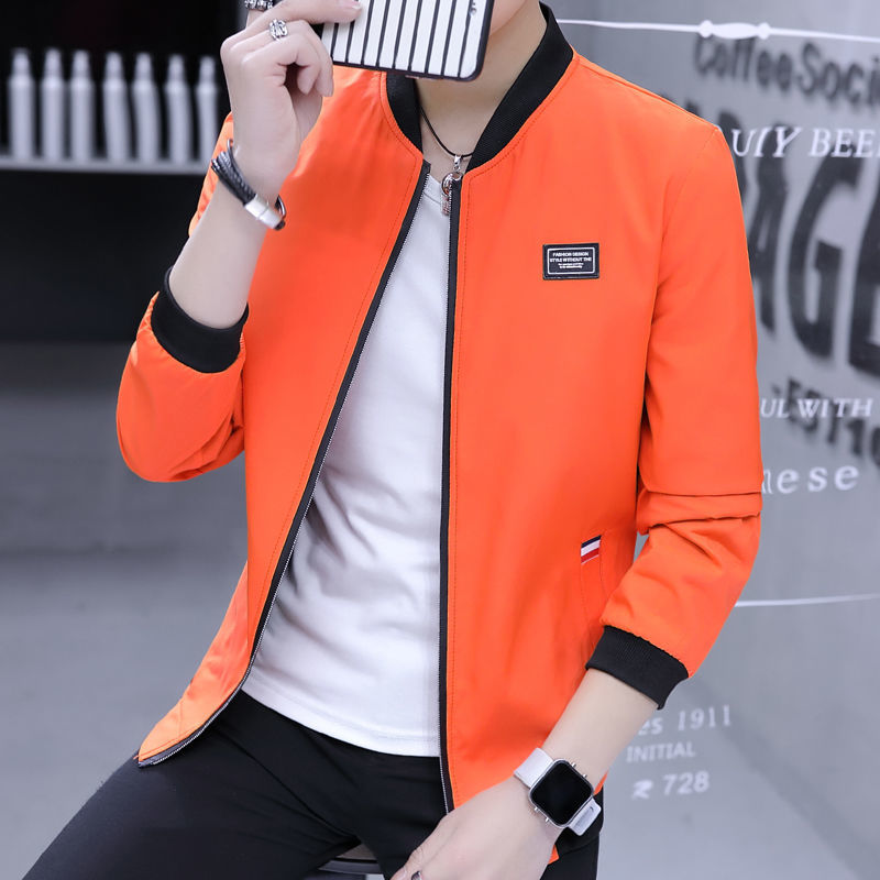 Men&apos;s spring and autumn youth thin baseball uniform slim casual jacket