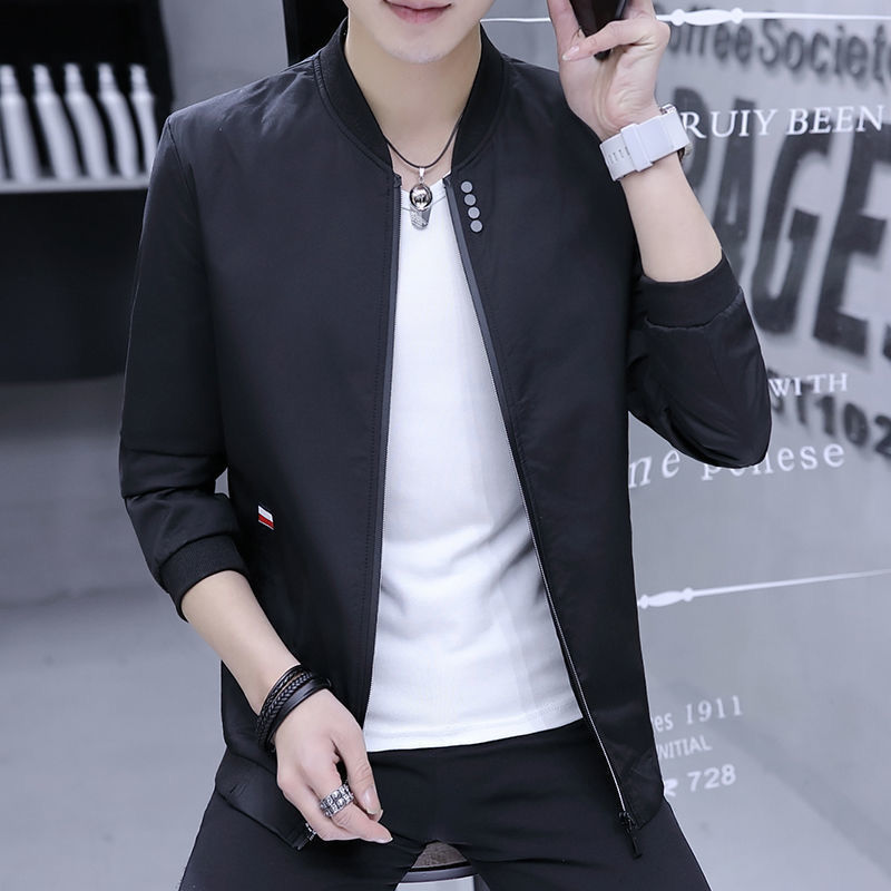 Men&apos;s spring and autumn youth thin baseball uniform slim casual jacket