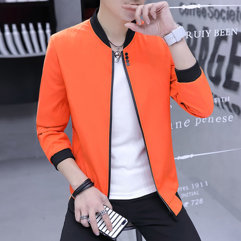 Men&apos;s spring and autumn youth thin baseball uniform slim casual jacket