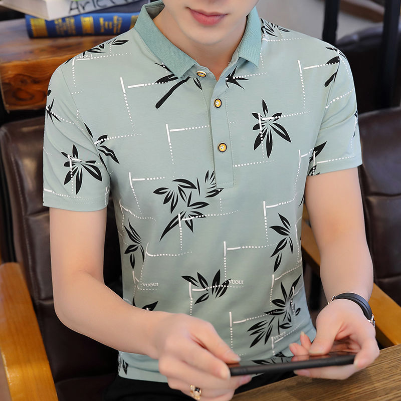 Summer Men's Short Sleeve T-shirt POLO Shirt Half Sleeve Youth Men's POLO