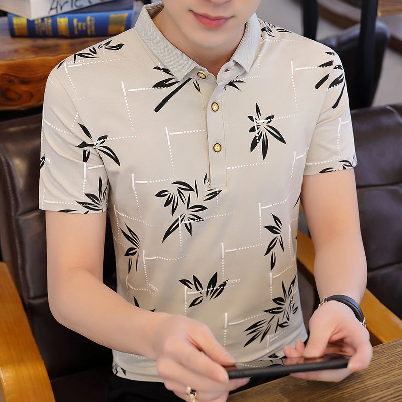Summer Men's Short Sleeve T-shirt POLO Shirt Half Sleeve Youth Men's POLO