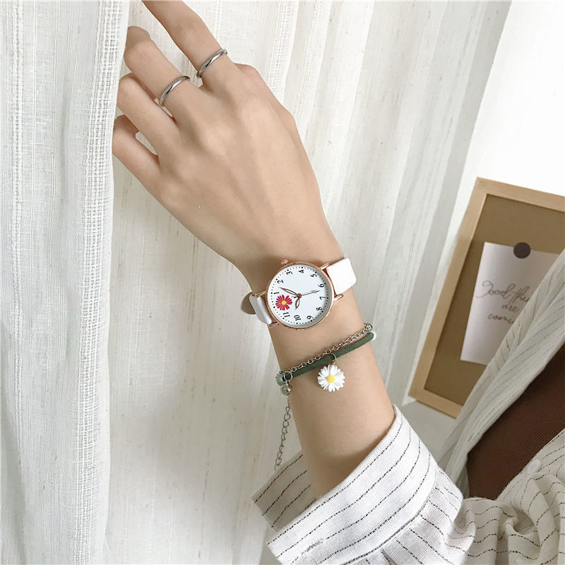 Watch female student new small daisy simple female watch