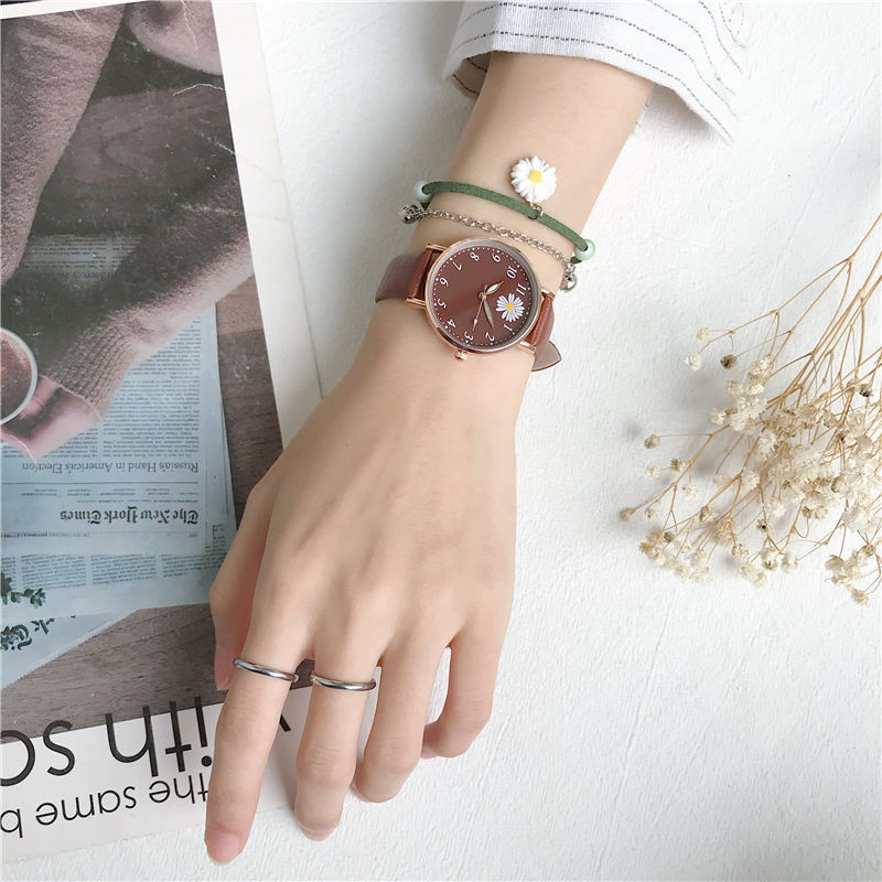 Watch female student new small daisy simple female watch
