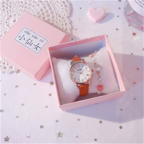 Children's watch, little girl, new cute junior high school student elementary school watch