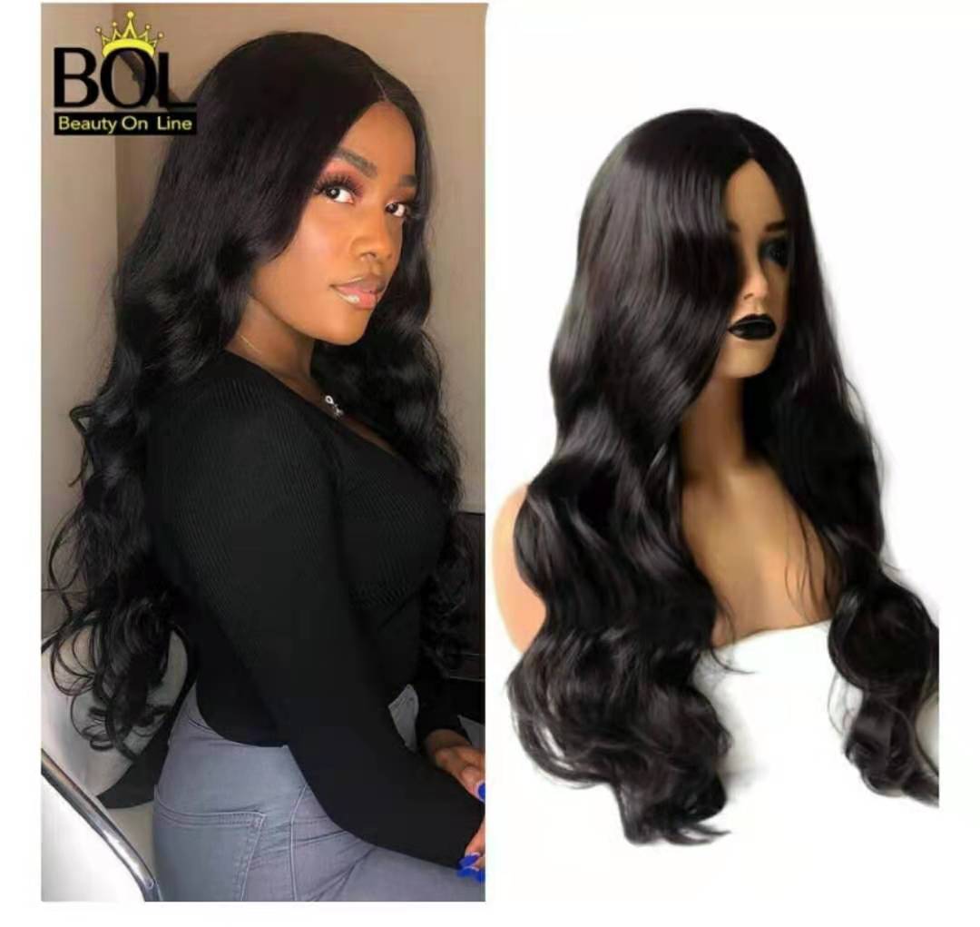 Women  Hair ladies wigs hair girl  Women Long Curly Hair Weave Black Body Wave Wigs For Ladies Fast delivery within 1-5 days