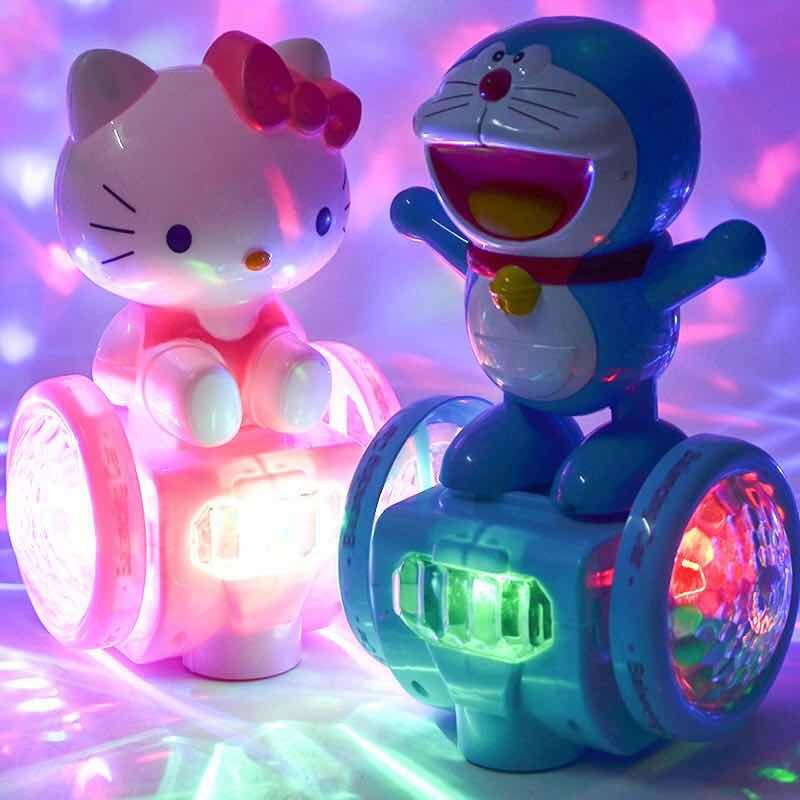 Toys, singing, walking, rotating lights, children's balance car toy