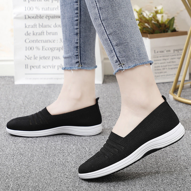 Summer new style women&apos;s casual running sports net shoes flat shoes
