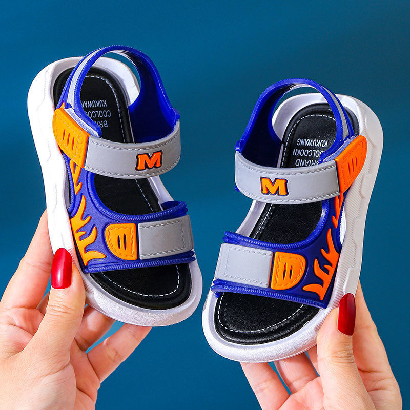 Children Summer Boys Sandals Baby Kids Flat Child Beach Shoes Sports Soft Non-slip Casual Toddler Shoes Boys Comfortable Fashion Shoes