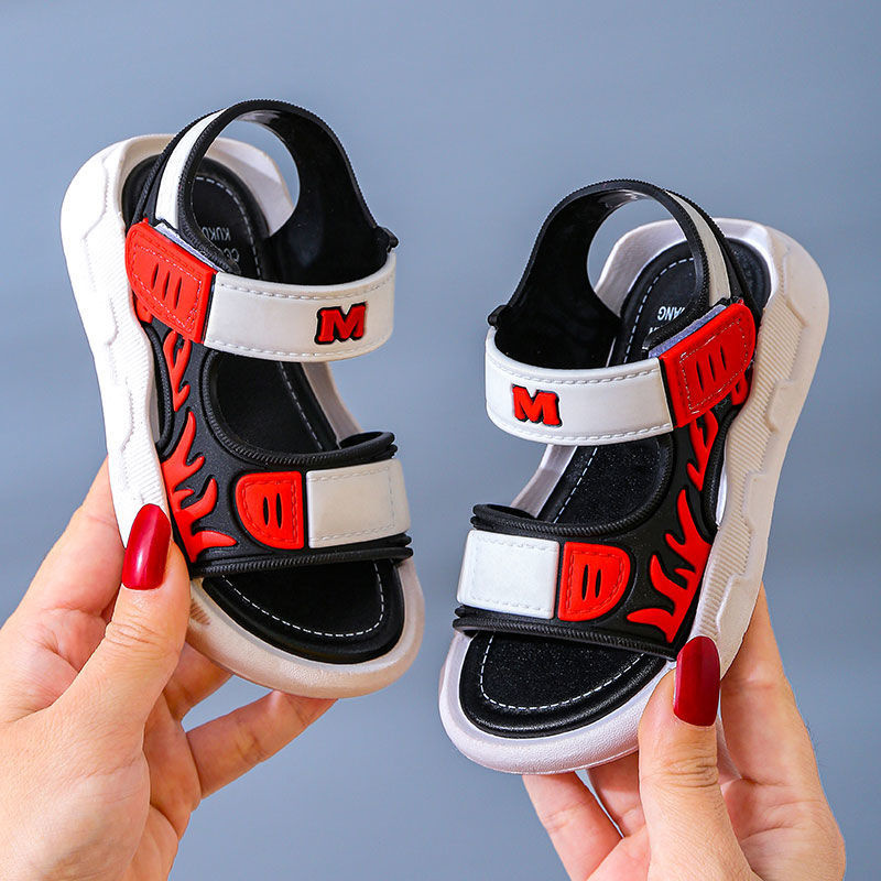 Children Summer Boys Sandals Baby Kids Flat Child Beach Shoes Sports Soft Non-slip Casual Toddler Shoes Boys Comfortable Fashion Shoes
