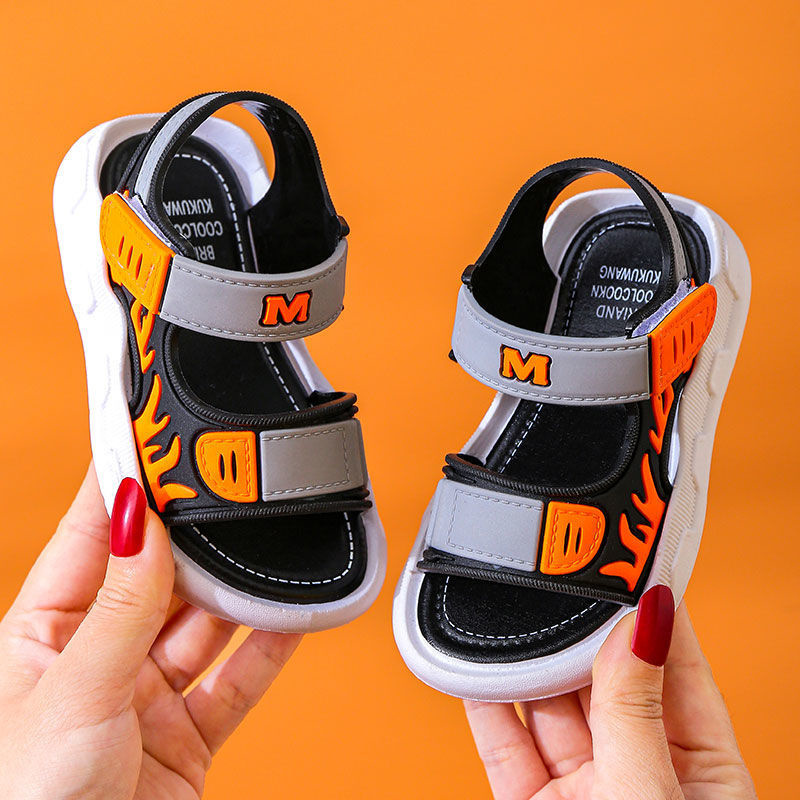 Children Summer Boys Sandals Baby Kids Flat Child Beach Shoes Sports Soft Non-slip Casual Toddler Shoes Boys Comfortable Fashion Shoes