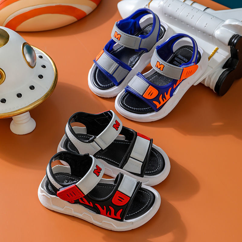 Children Summer Boys Sandals Baby Kids Flat Child Beach Shoes Sports Soft Non-slip Casual Toddler Shoes Boys Comfortable Fashion Shoes