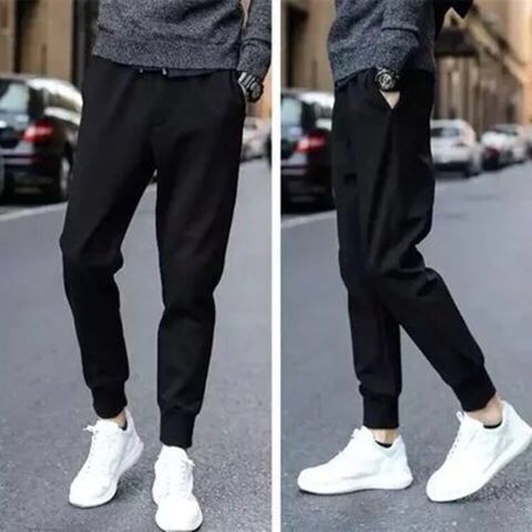 Autumn sports students tie-foot casual pants male students all-match pants