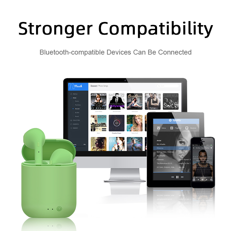 Bluetooth Earphone i12 5.0 Wireless Bluetooth Earphones Headset Airpods Earpod Pod