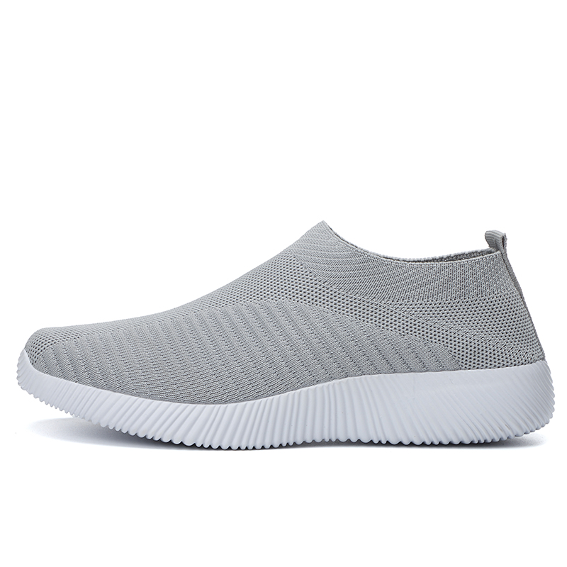 Women Shoes Knitting Sock Sneakers Women shoesSlip On Flat Shoes Women Athletic Plus Size Loafers Flats Walking krasovki Famela