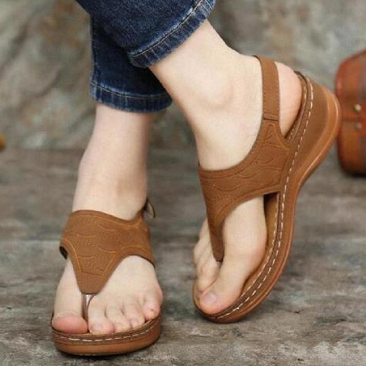 New Arrivals Women’s Shoe Sandals Female Fairy Style Summer Wild Flat Velcro Sneakers ins Net Red bear Women's Shoes Girl Roman Shoes