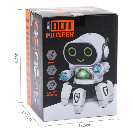 Fast delivery within 1-5 days New Arrival Dance Music 6 Claws Robot Octopus Spider Robots Vehicle Birthday Gift Toys For Children Kids Early Education Baby Toy Boys Girls