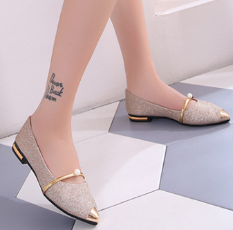 Fast delivery within 1-5 days Ladies shoes Flat bottom women shoes women low heel pointed toe flat shoes ladies Ballet girl Dance party shoes