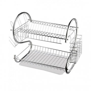 2 Tier Dish Drainer Drying Rack