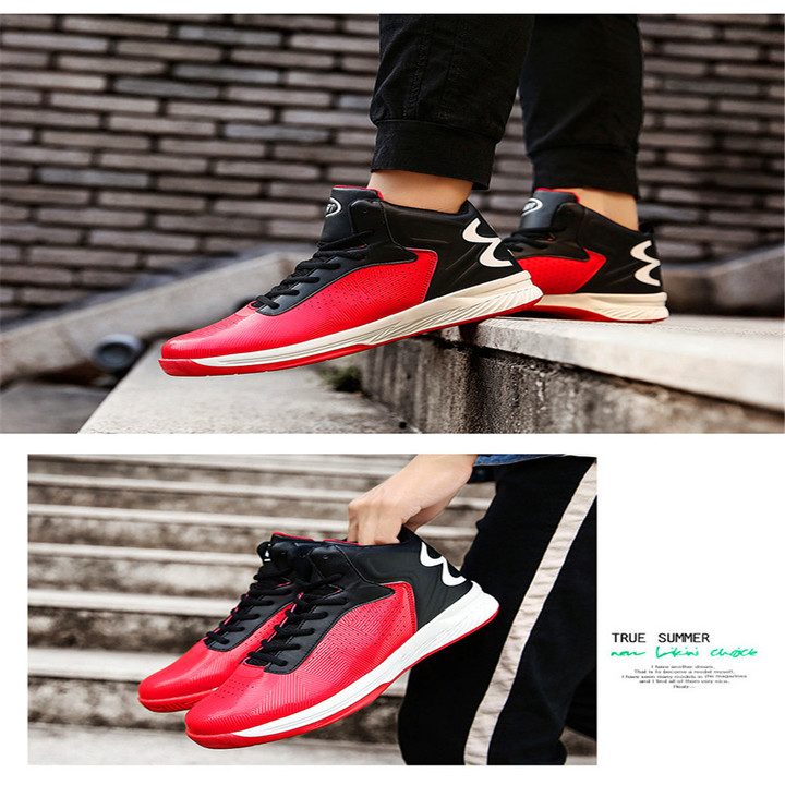 Spring 2019 New Basketball, Air Permeability and Shock Absorption Fashion Sports Shoes
