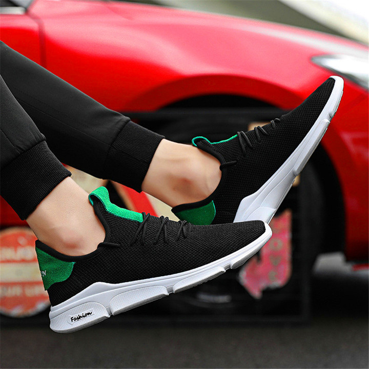 New Sports Shoes 2019 Summer Air-permeable Men&apos;s Leisure Shoes Air-permeable Running Shoes