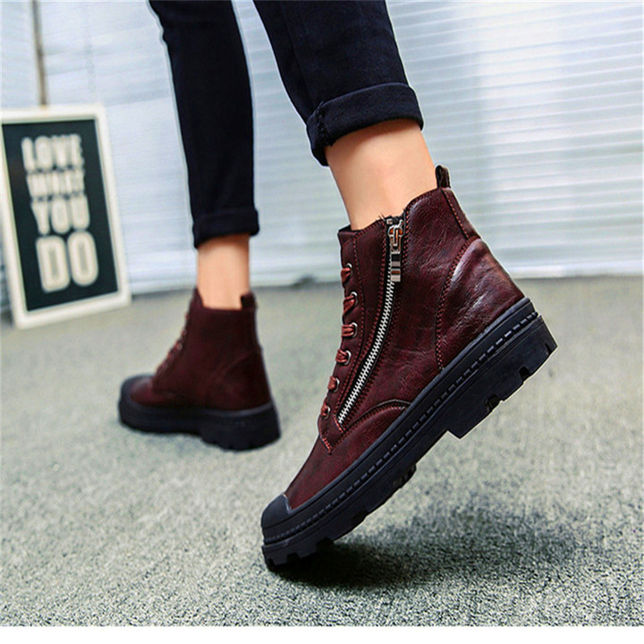 New Outdoor Shoes, British High-Up Leisure Anti-skid Shoes, Wear-Resistant Leather Shoes