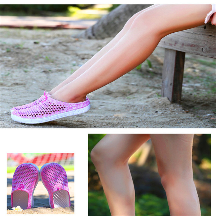 2019 summer new women's hole shoes, fashion slippers, non-slip breathable beach shoes