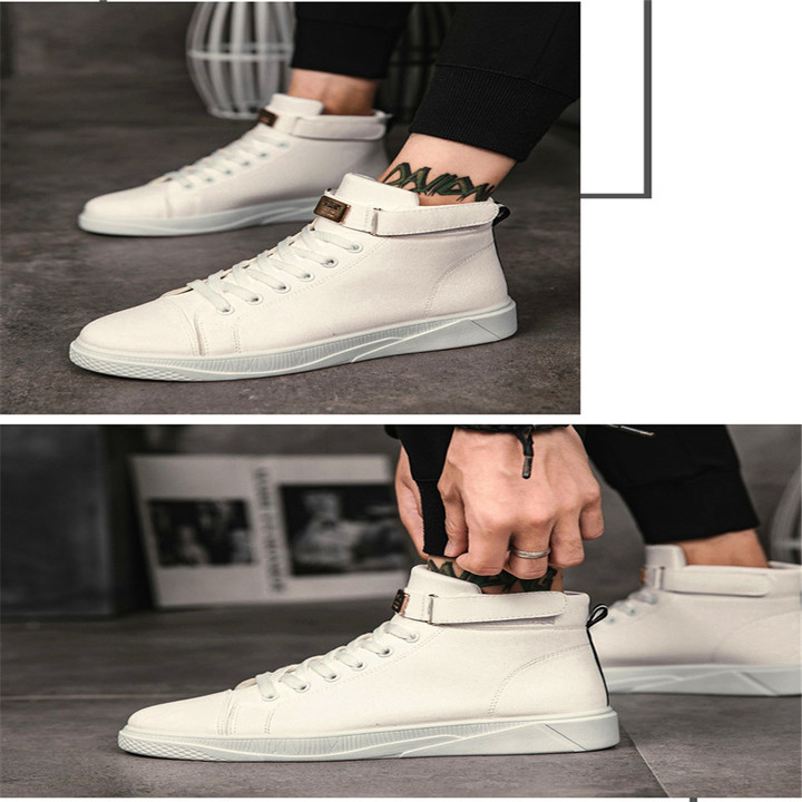 Men's Sneakers Fashionable Small White Shoes Spring New High-top Casual Shoes
