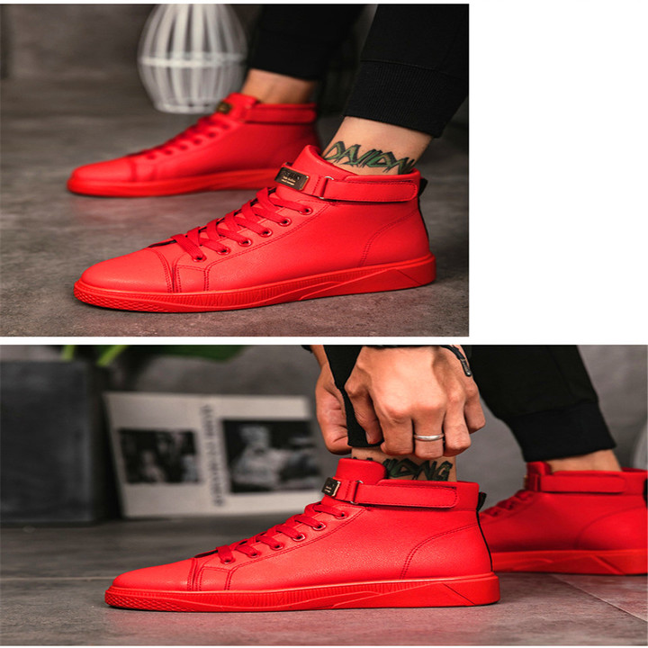 Men's Sneakers Fashionable Small White Shoes Spring New High-top Casual Shoes
