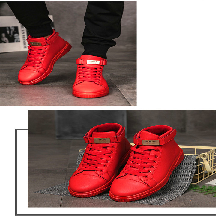 Men's Sneakers Fashionable Small White Shoes Spring New High-top Casual Shoes