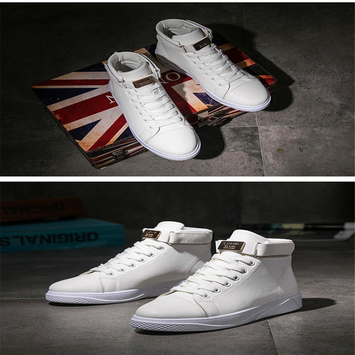 Men's Sneakers Fashionable Small White Shoes Spring New High-top Casual Shoes