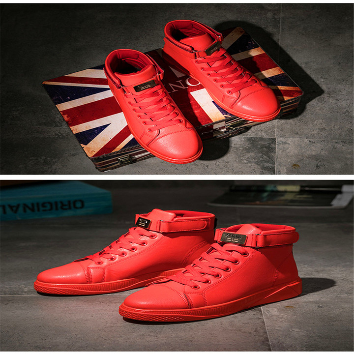 Men's Sneakers Fashionable Small White Shoes Spring New High-top Casual Shoes