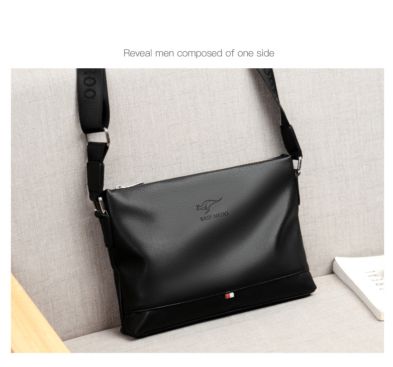 New fashion wear resistant waterproof Pu men's One Shoulder Messenger Bag