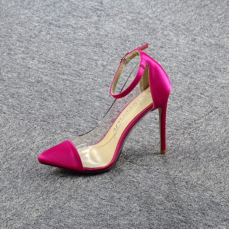 African fashion pointed point color matching thin heel high-heeled shoes fashion women's shoes