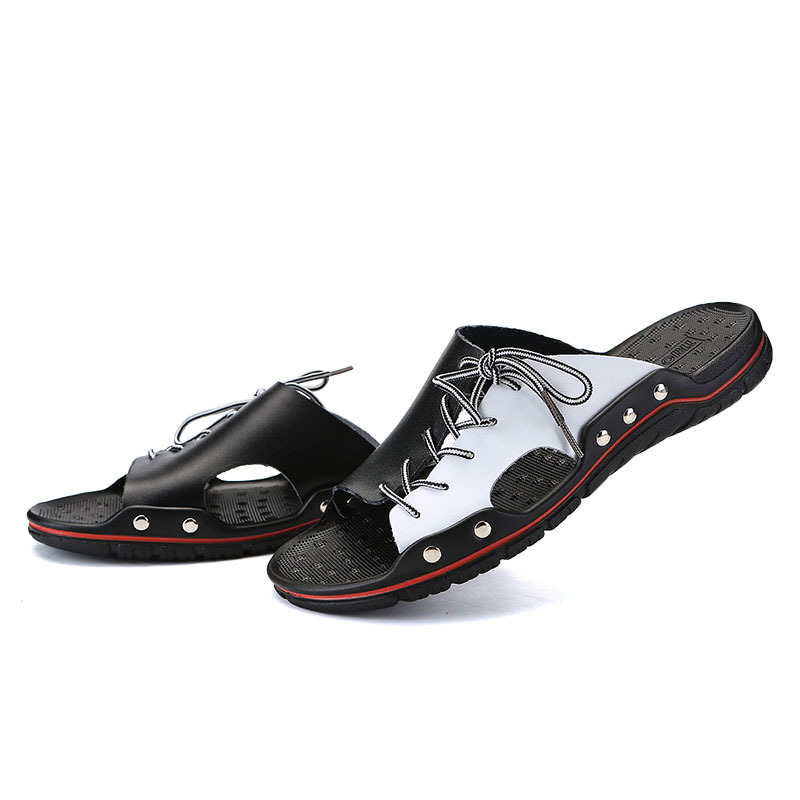 Beach shoes men's new breathable summer large size sandals casual fashion flip flops