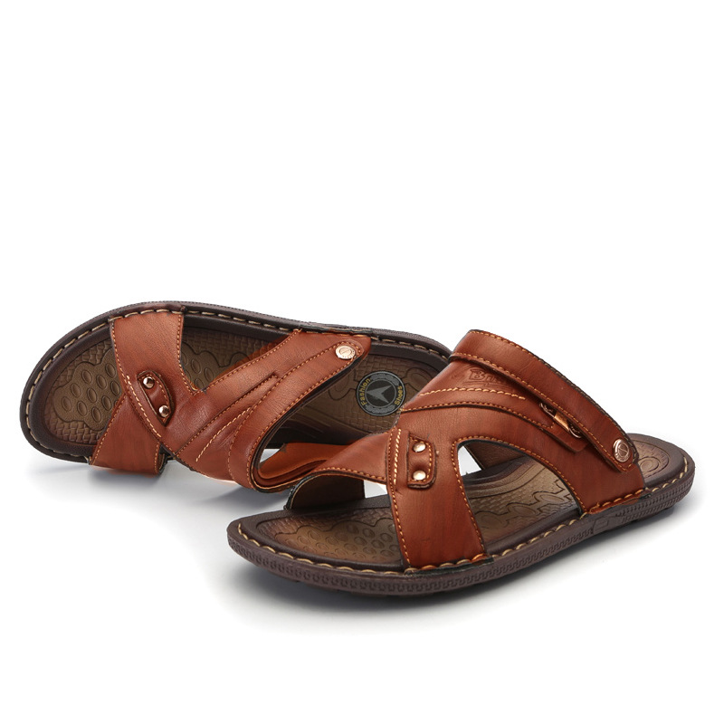 New men's antiskid sandals breathable beach shoes fashion cool slippers summer men's slippers