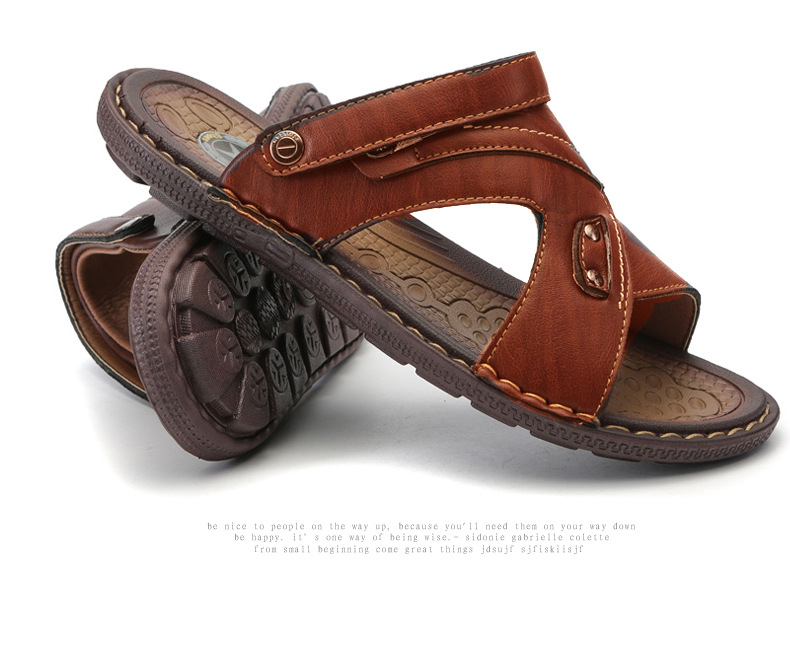New men's antiskid sandals breathable beach shoes fashion cool slippers summer men's slippers