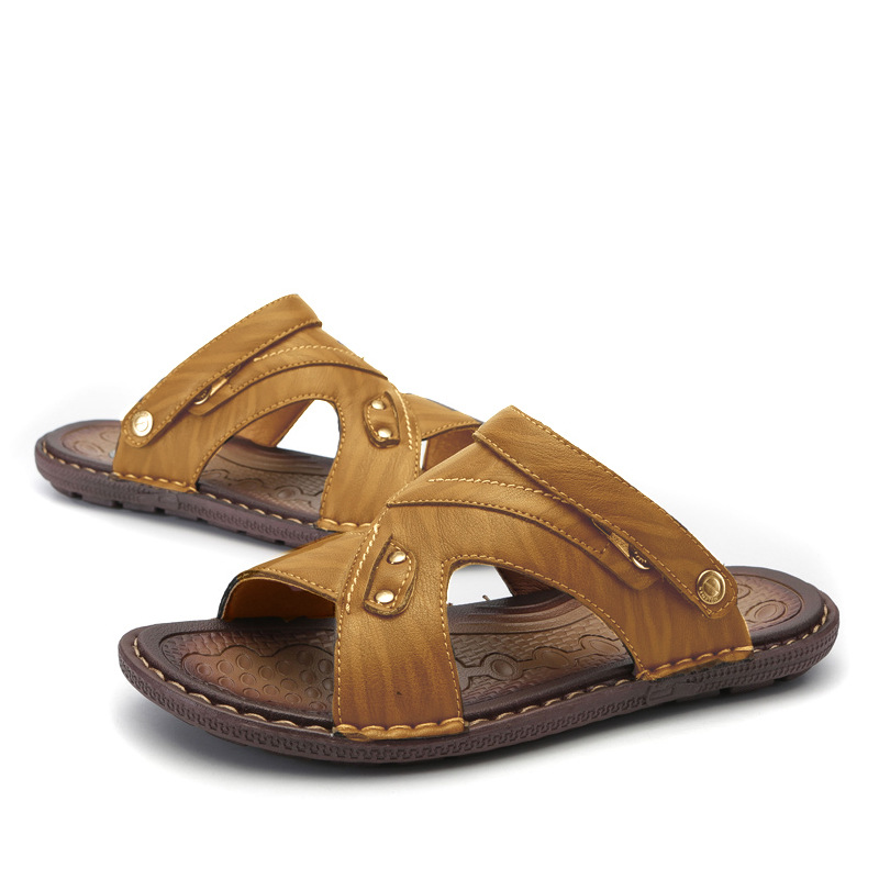 New men's antiskid sandals breathable beach shoes fashion cool slippers summer men's slippers