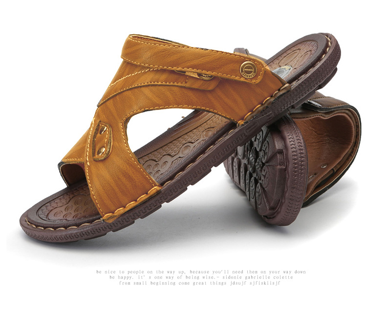 New men's antiskid sandals breathable beach shoes fashion cool slippers summer men's slippers