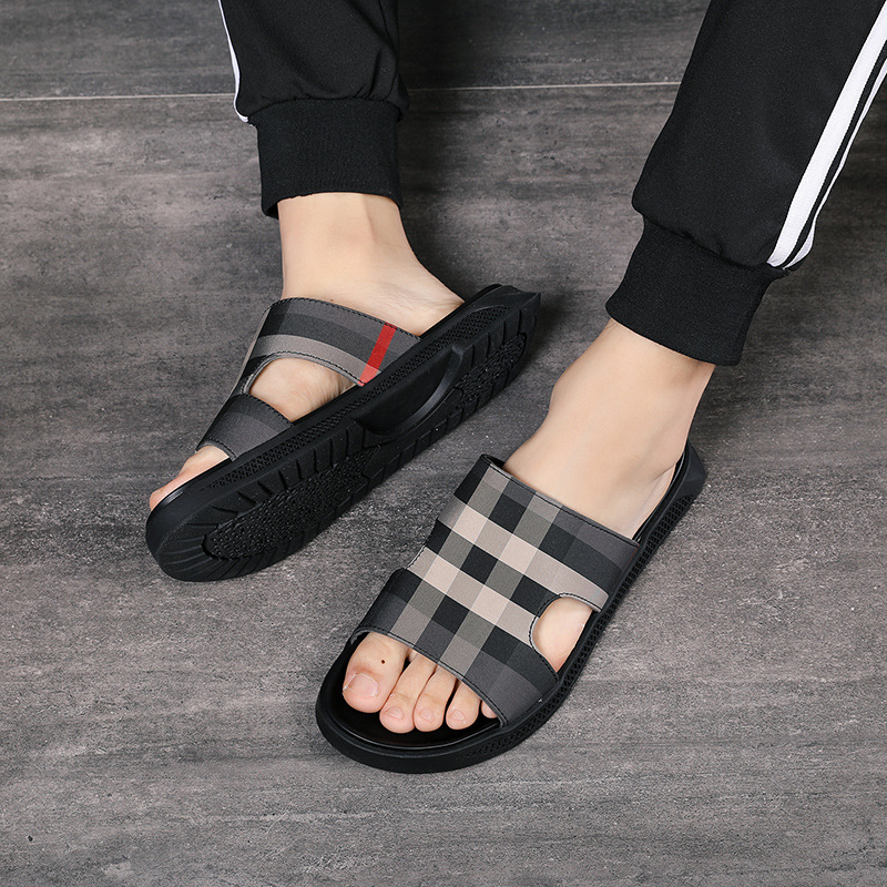Sandals men's sandals summer new student's casual heavy bottomed trendy slippers