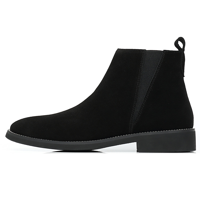 Autumn and winter new thermal shoes frosted Martin boots men's Retro Chelsea casual men's Boots