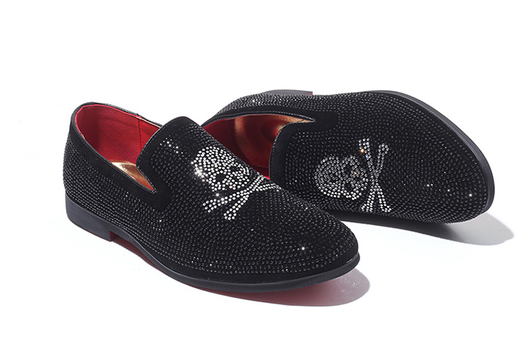 Trendy and versatile diamond youth Pullover casual flat heeled men's shoes