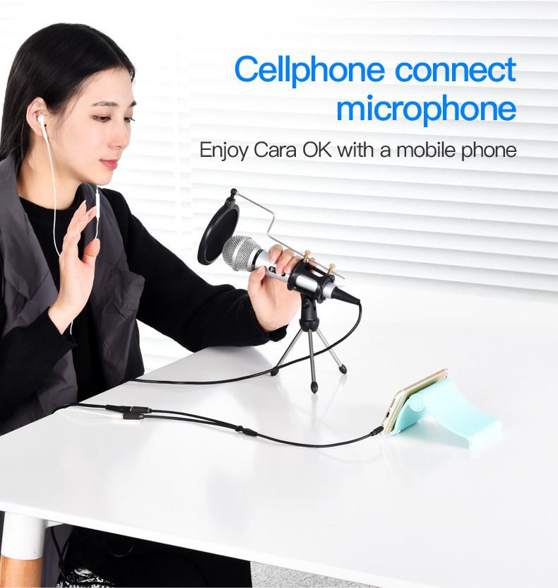 3.5mm Audio Cable Headphone With Mic 1 Male to 2 Female Jack AUX Cable Headset for PS4 Studio3